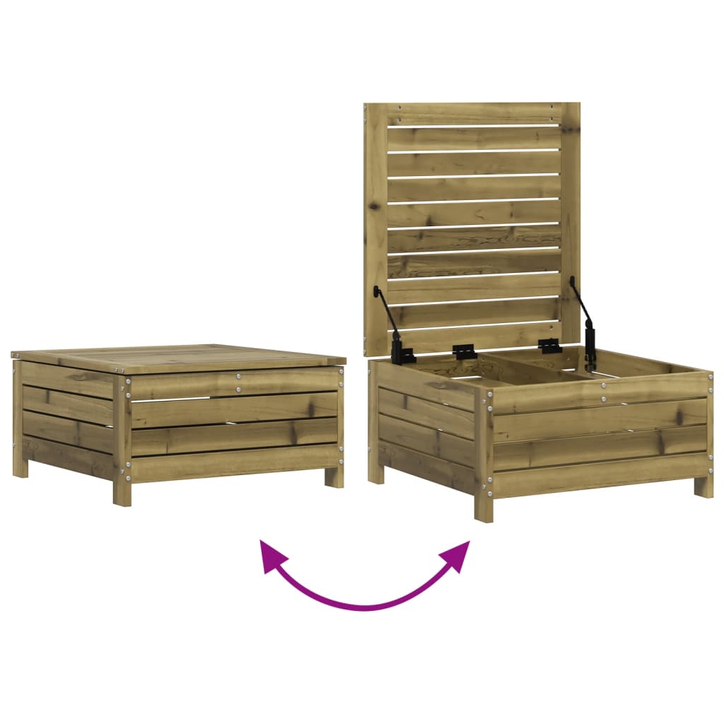 vidaXL 3 Piece Garden Sofa Set Impregnated Wood Pine