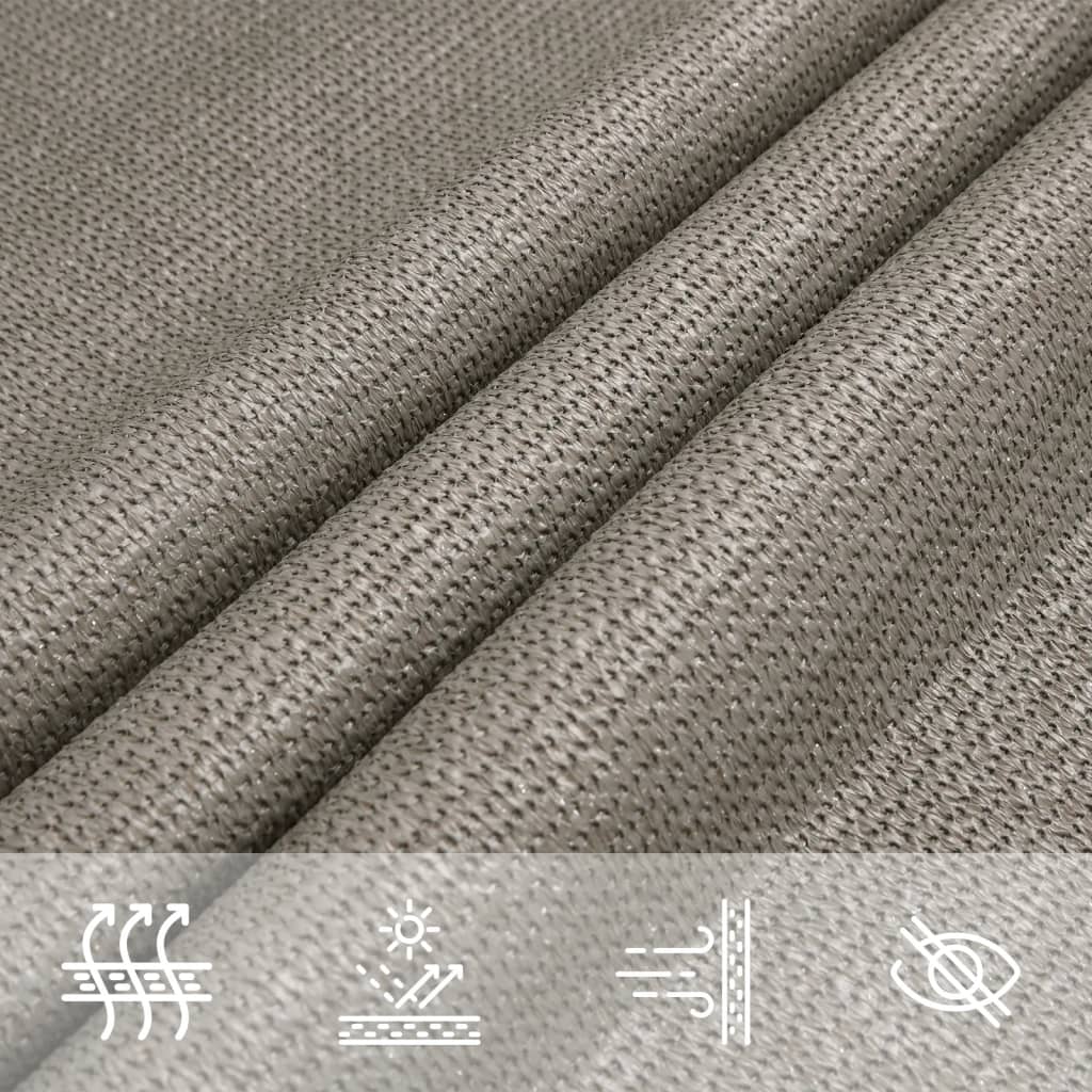 Sunshade Sail 160 g/m² Triangular Light Grey 4.5x4.5x4.5 m HDPE