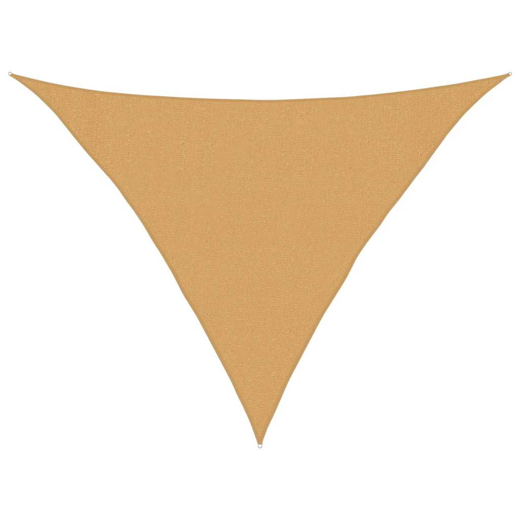 Sunshade Sail 160 g/m² Triangular Sand 3x3x4.2 m HDPE