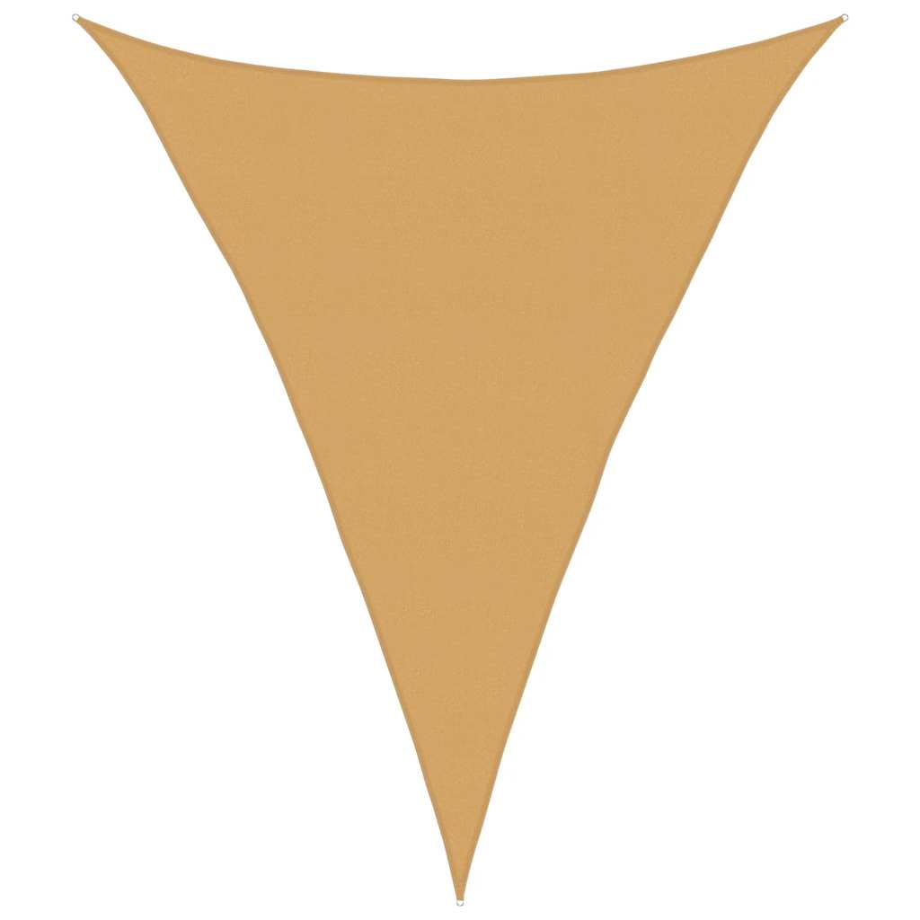 Sunshade Sail 160 g/m² Triangular Sand 5x6x6 m HDPE