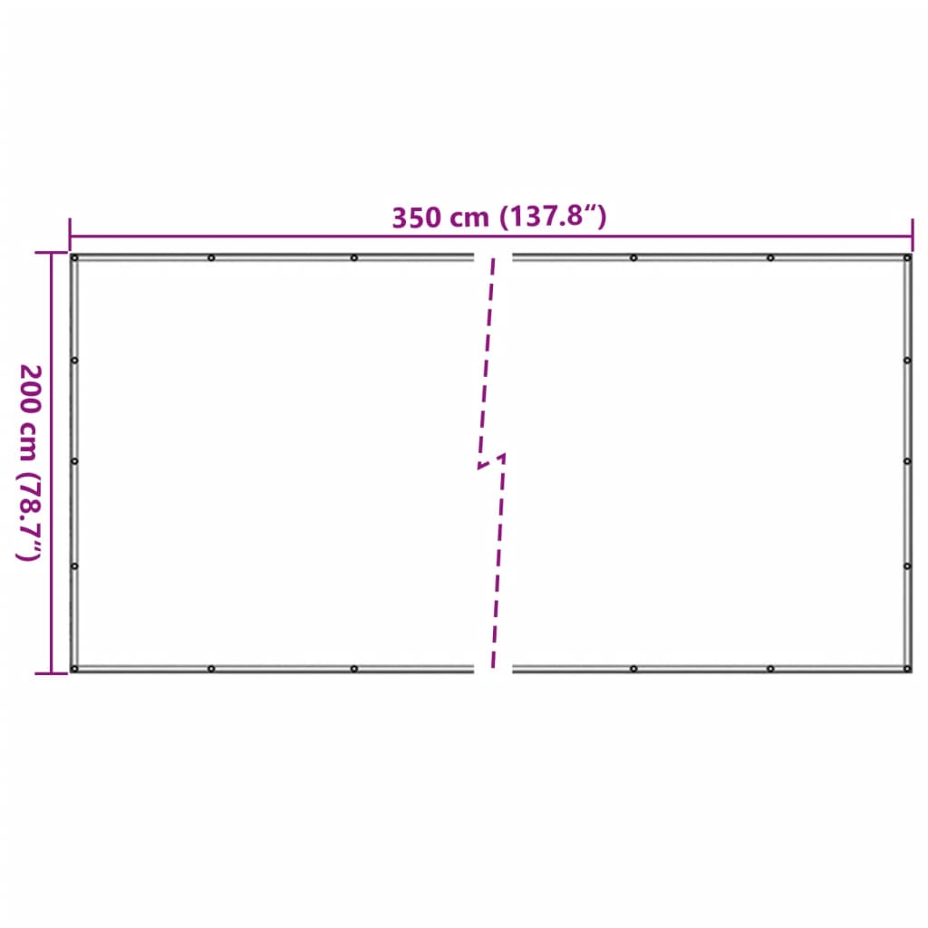 vidaXL Trailer Net Green 2x3.5 m HDPE