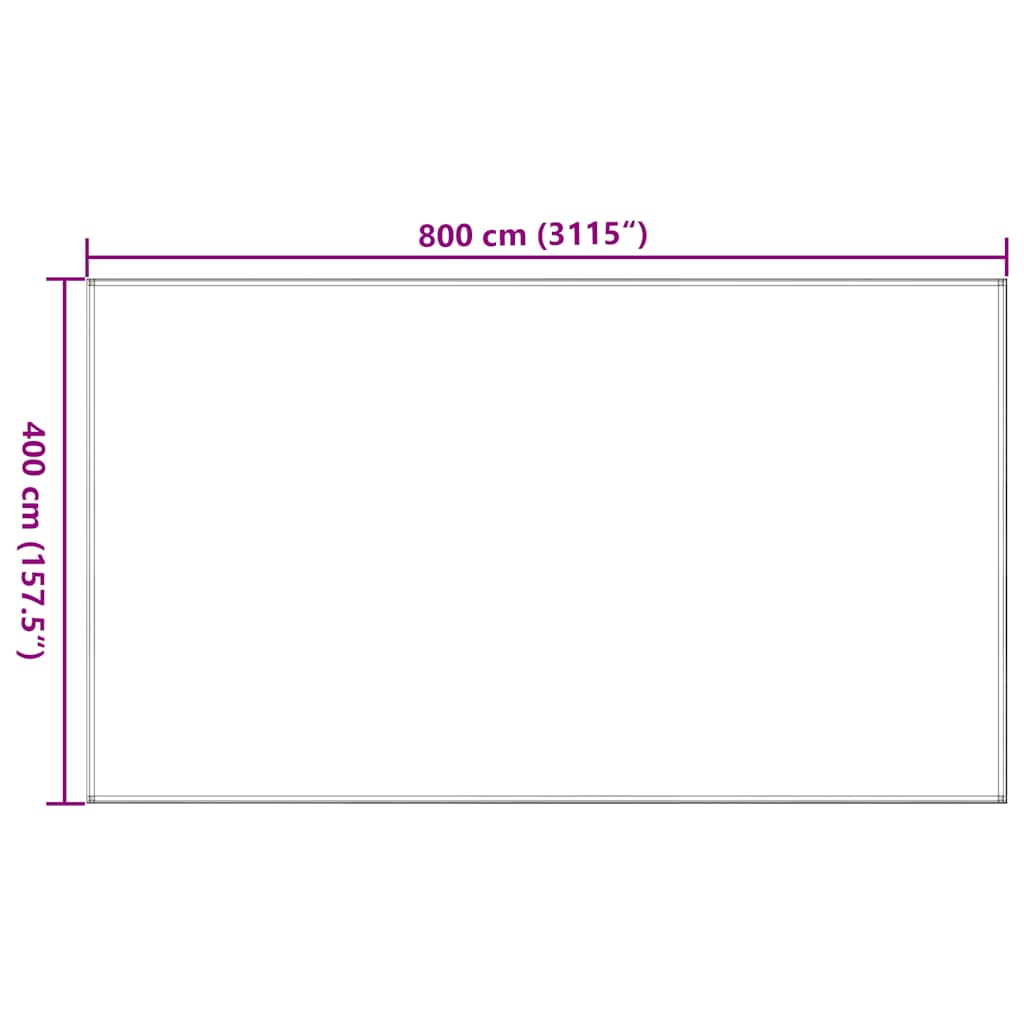 Tent Carpet Light Green 400x800 cm HDPE