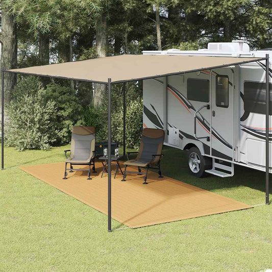 vidaXL Tent Carpet Sand 250x600 cm HDPE