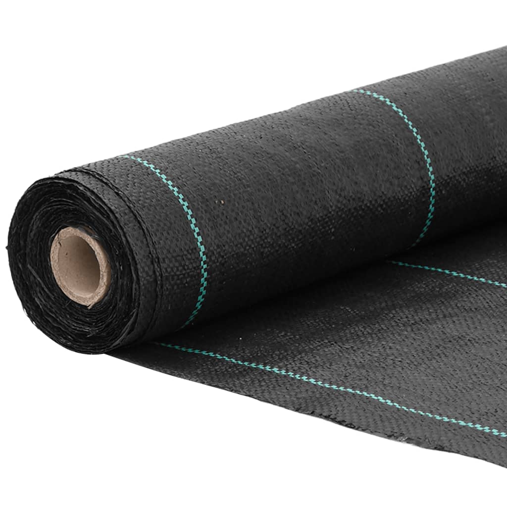 vidaXL Weed Membrane Black 0.5x100 m PP