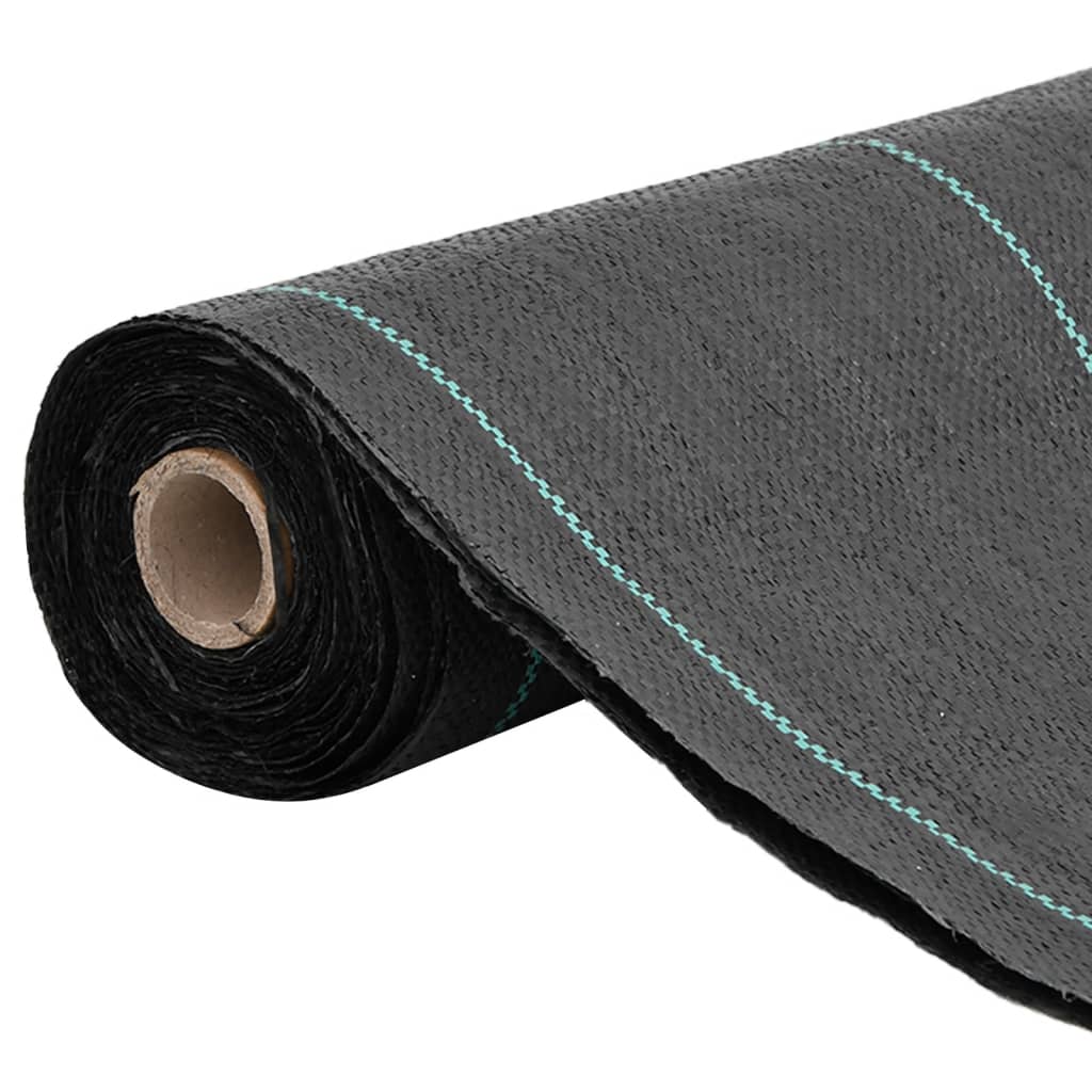 vidaXL Weed Membrane Black 0.5x150 m PP