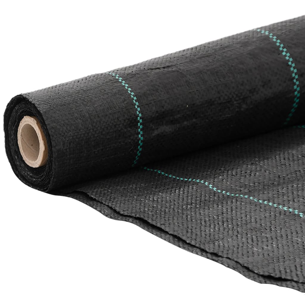 vidaXL Weed Membrane Black 1x150 m PP