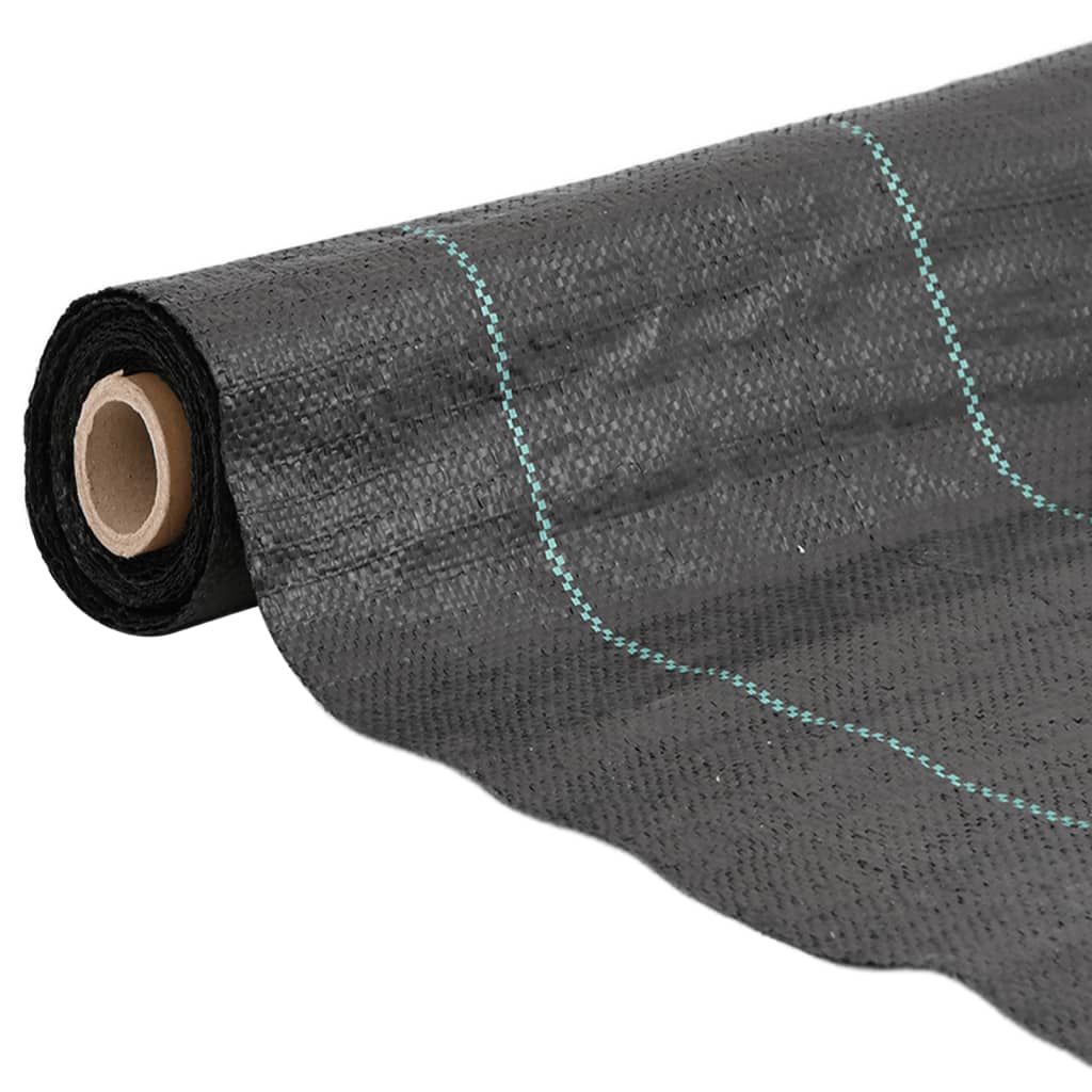 vidaXL Weed Membrane Black 4x10 m PP