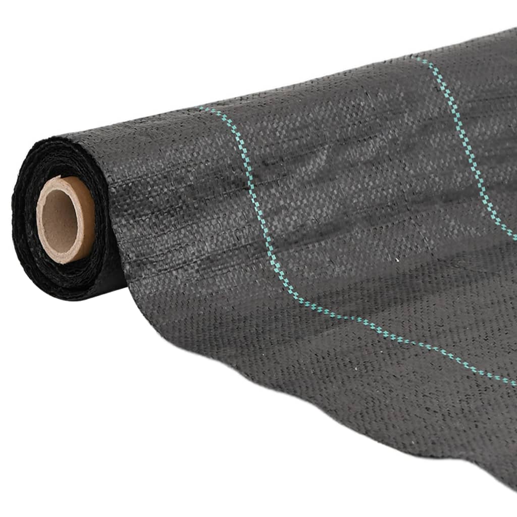 vidaXL Weed Membrane Black 1x50 m PP