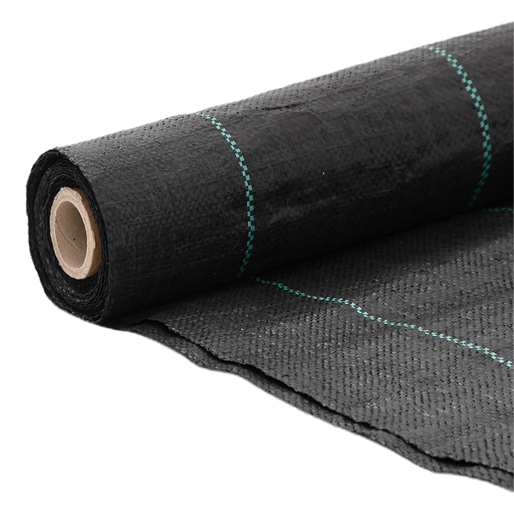 vidaXL Weed Membrane Black 1x150 m PP