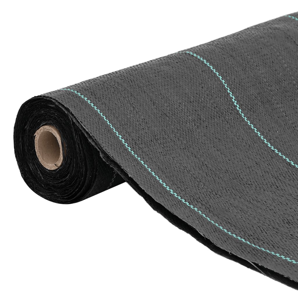 vidaXL Weed Membrane Black 1.5x10 m PP