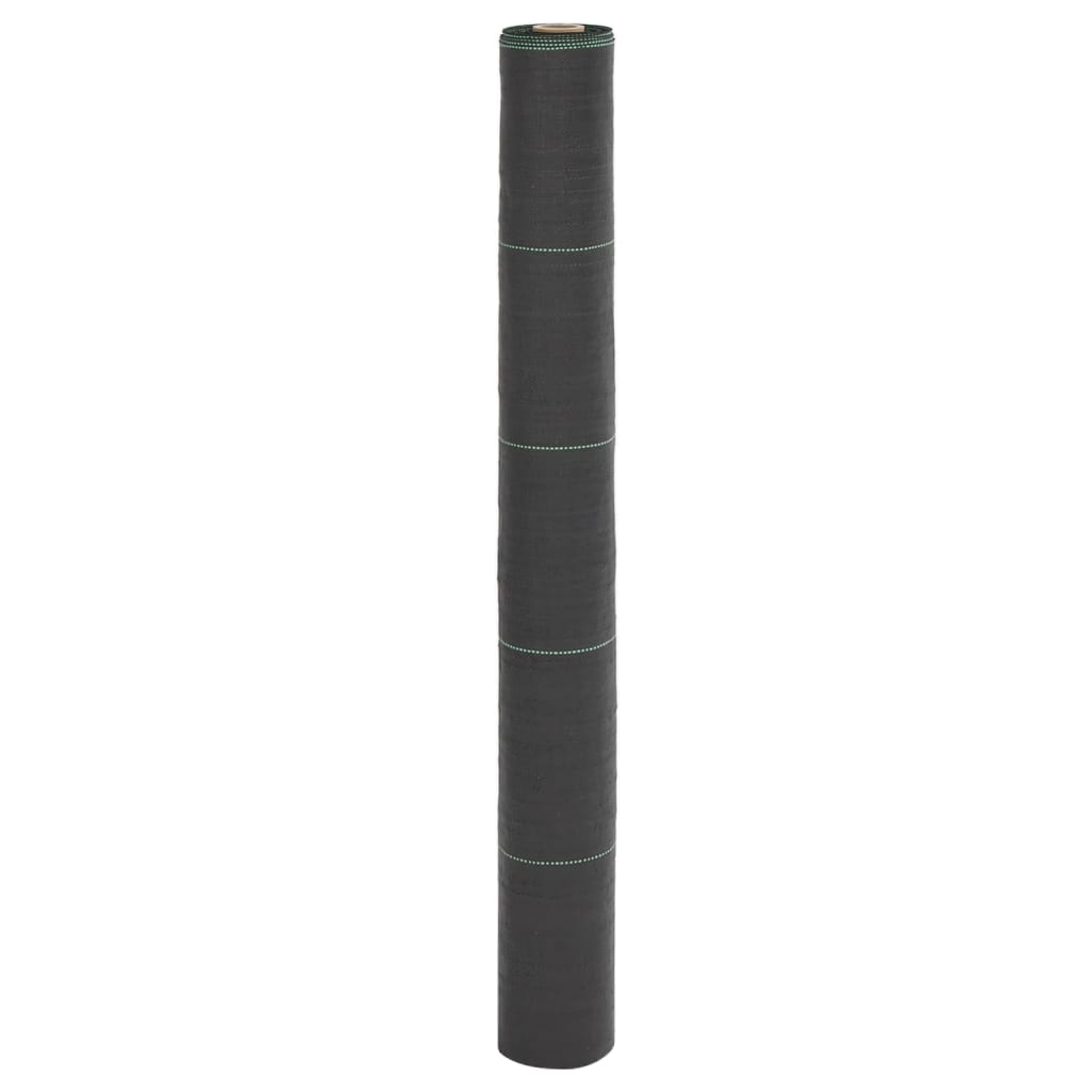 vidaXL Weed Membrane Black 1x10 m PP