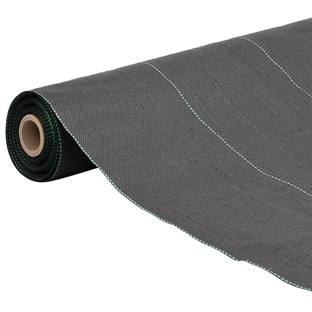 vidaXL Weed Membrane Black 1x10 m PP