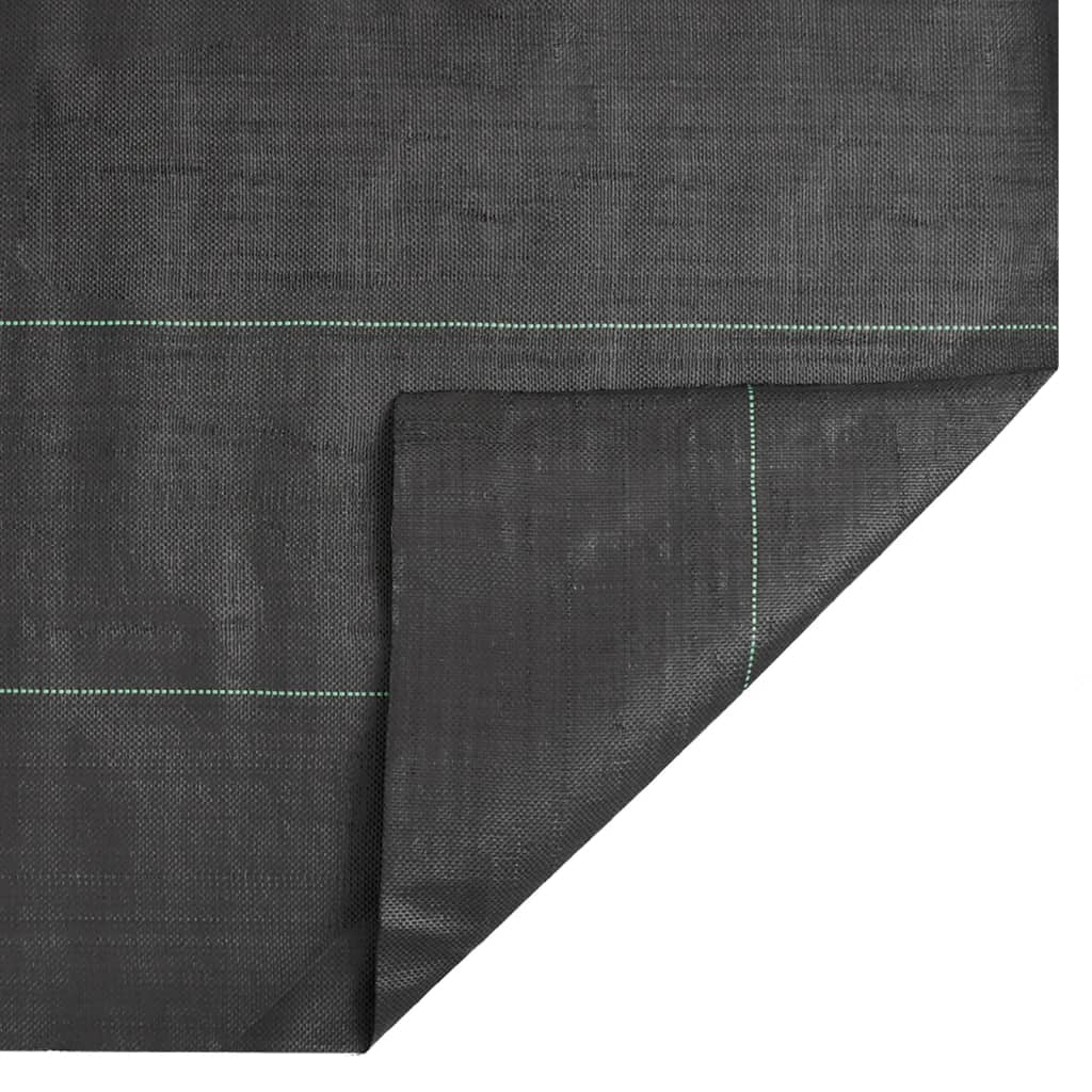 vidaXL Weed Membrane Black 1x25 m PP