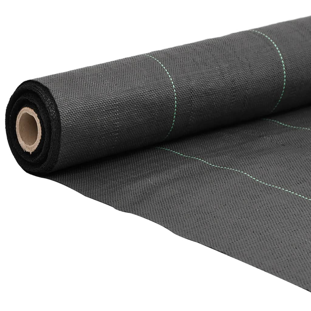 vidaXL Weed Membrane Black 1.5x50 m PP