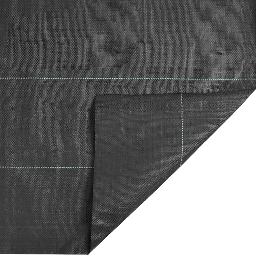 vidaXL Weed Membrane Black 1.5x50 m PP