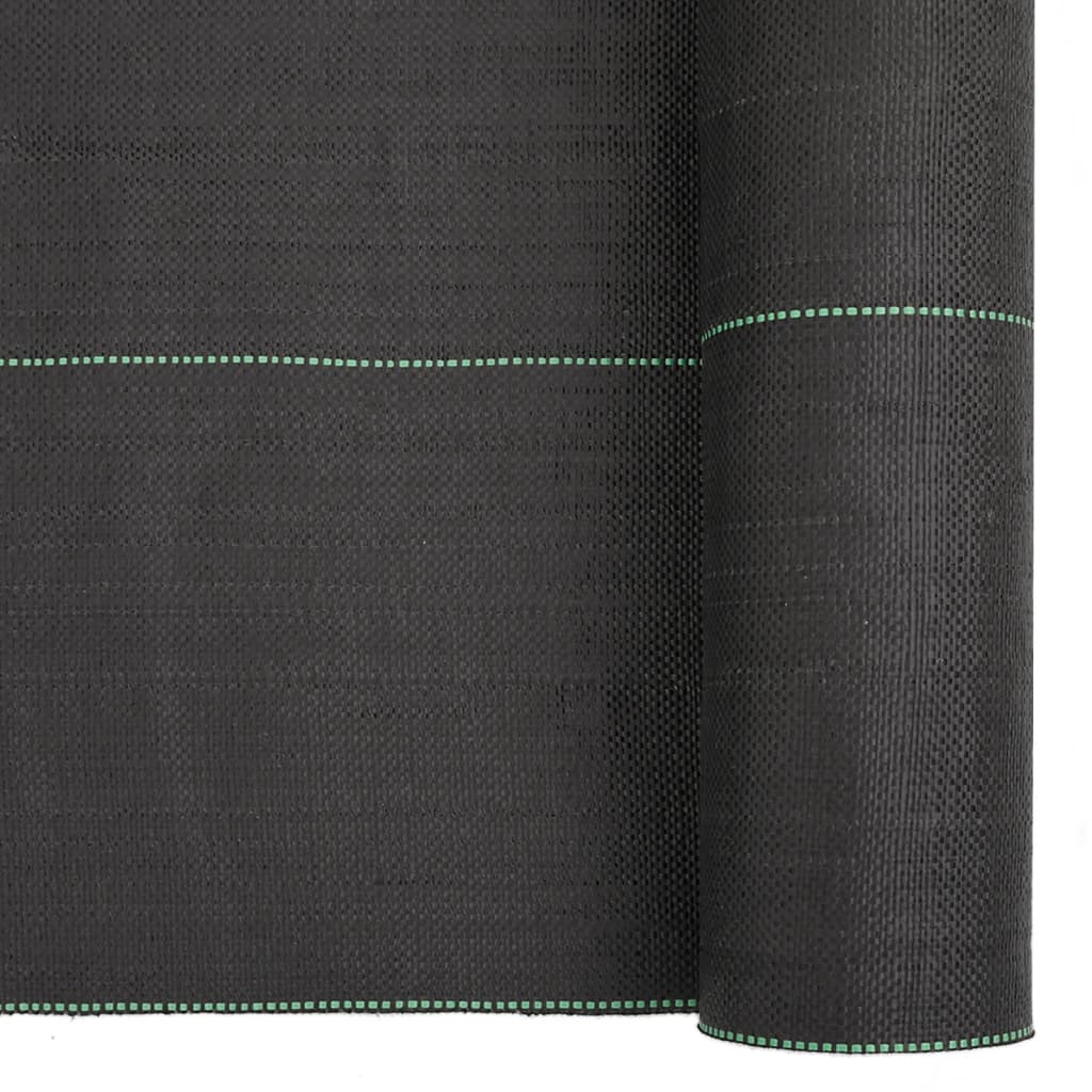 vidaXL Weed Membrane Black 4x25 m PP