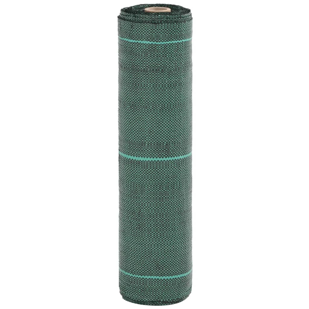 vidaXL Weed Membrane Green 0.5x10 m PP