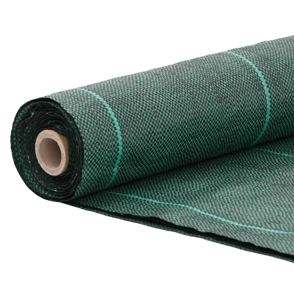 vidaXL Weed Membrane Green 0.5x10 m PP