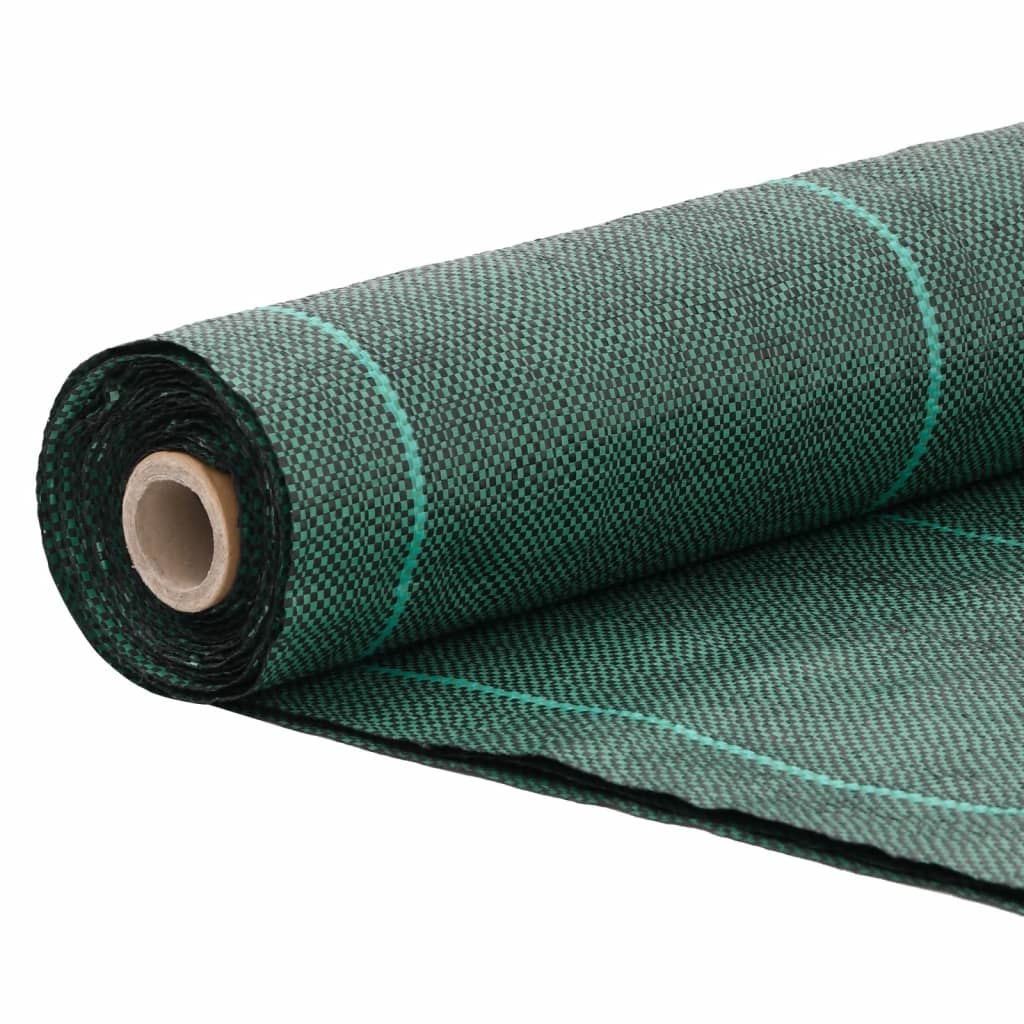 vidaXL Weed Membrane Green 0.5x50 m PP