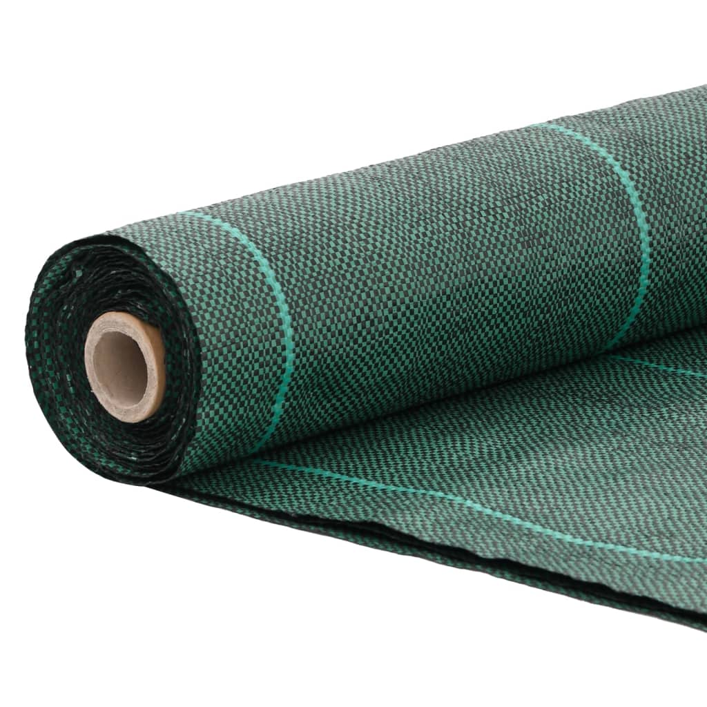 vidaXL Weed Membrane Green 1.5x100 m PP