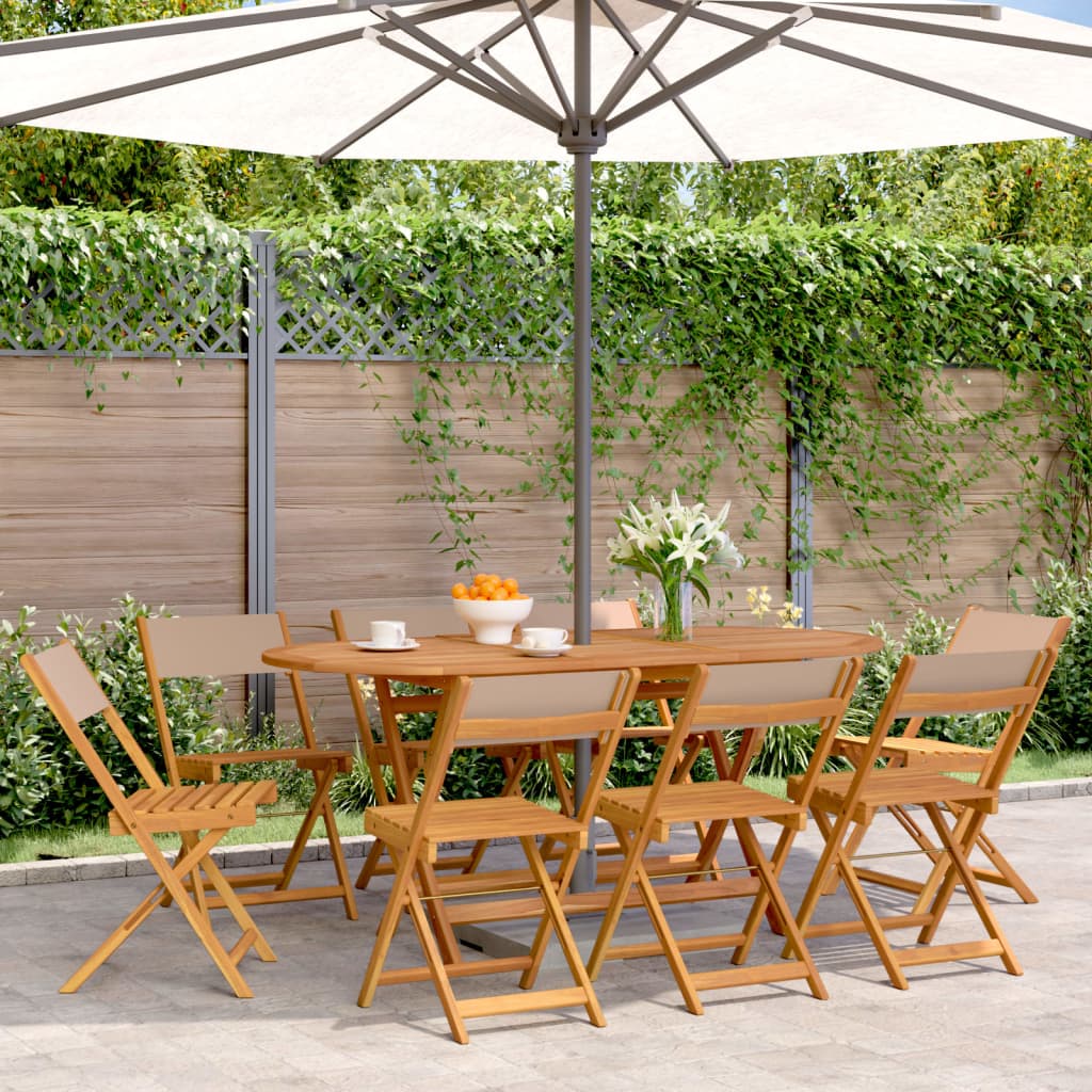 Garden Chair | Set of 8 | Taupe