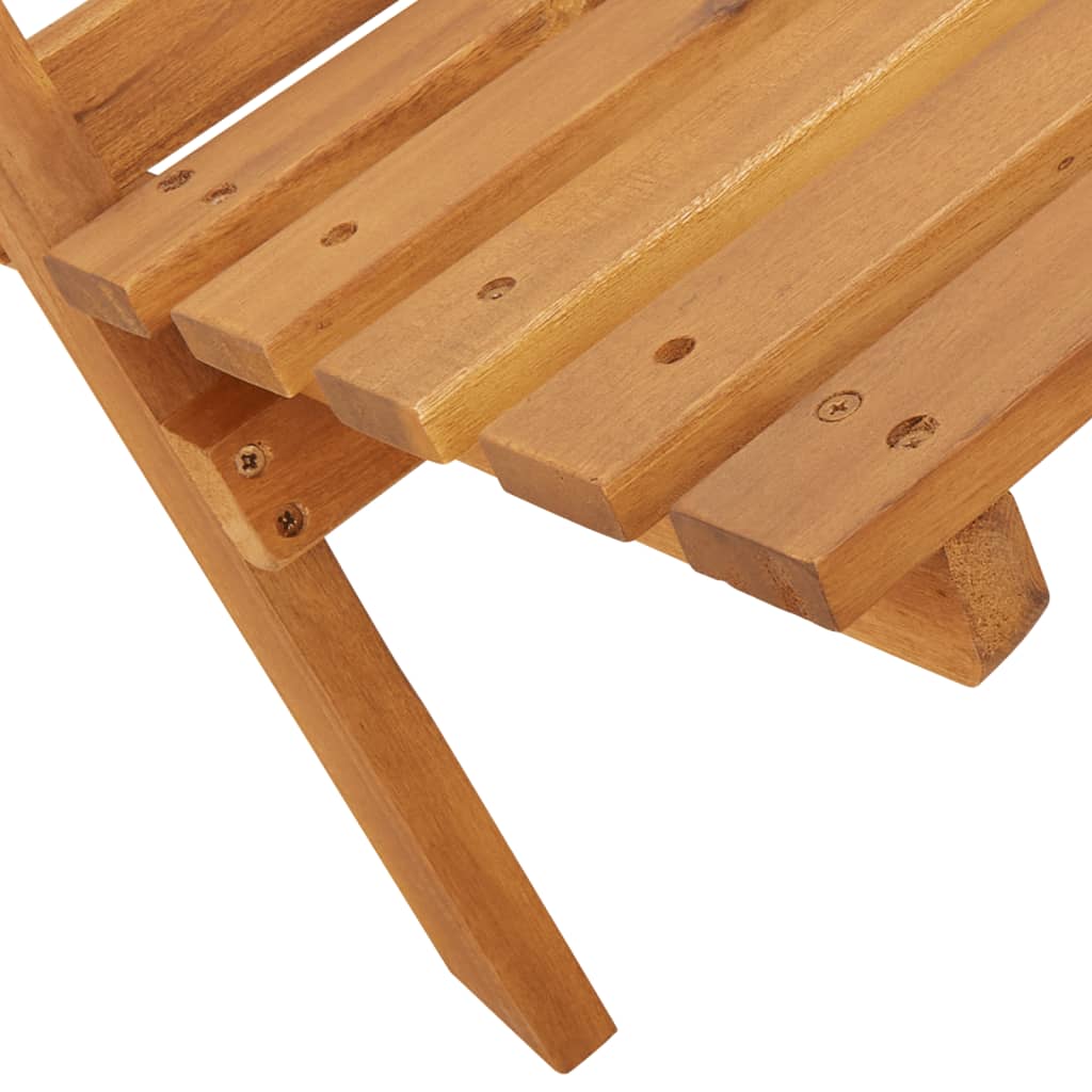 Folding Garden Chairs 6 pcs Beige Solid Wood Acacia