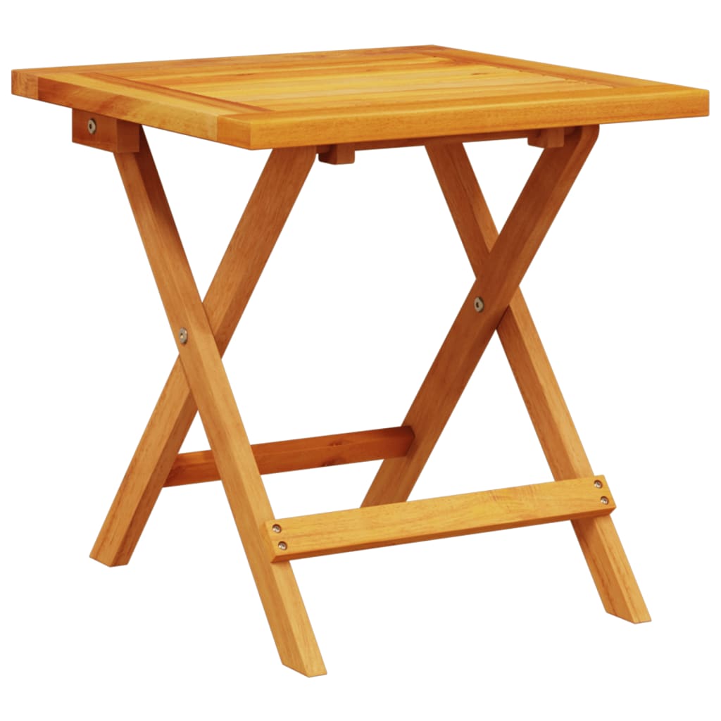 Folding Chairs 2 pcs with Table Dark Blue Solid Wood