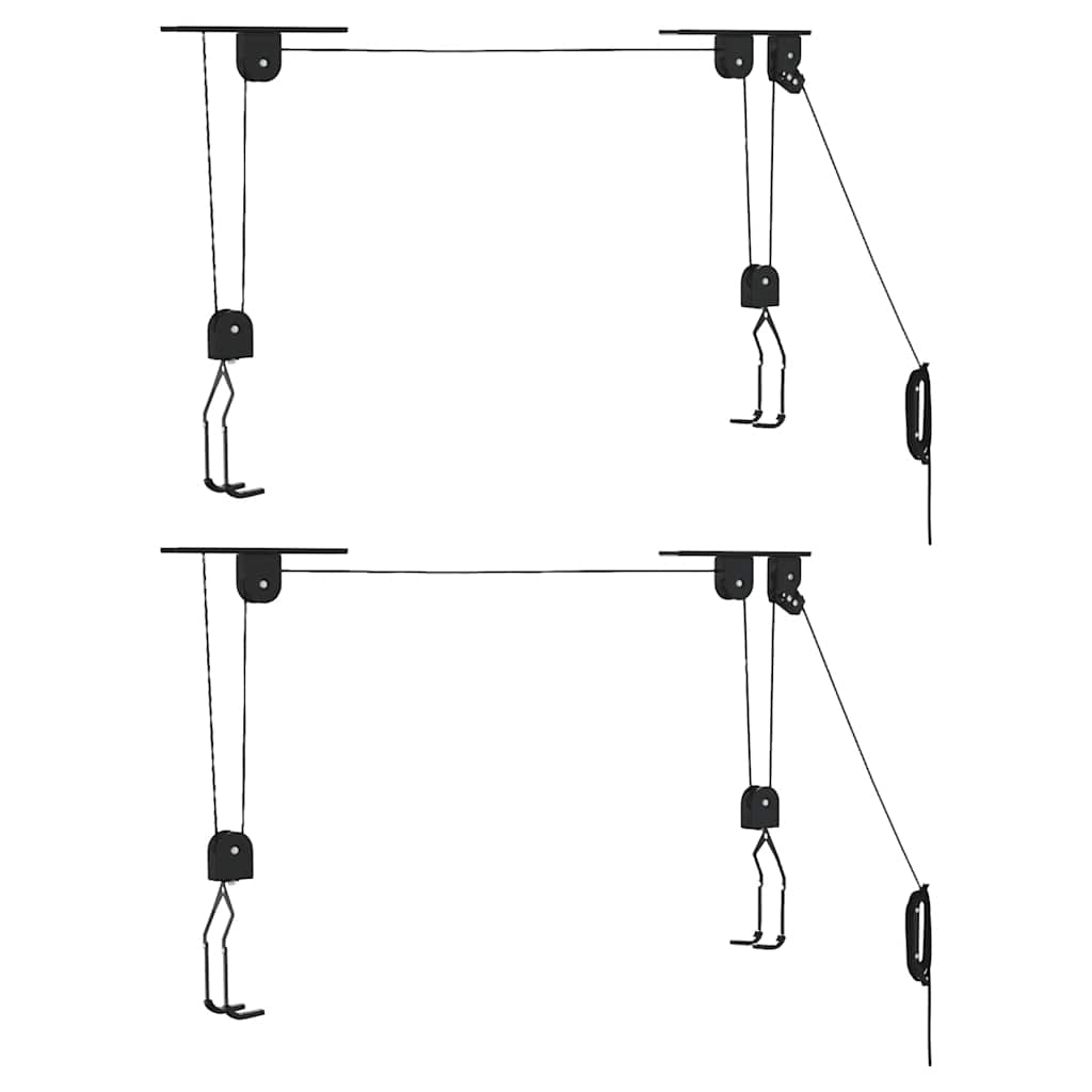 Bike Hoists with Ceiling Mount 2 pcs 20 kg