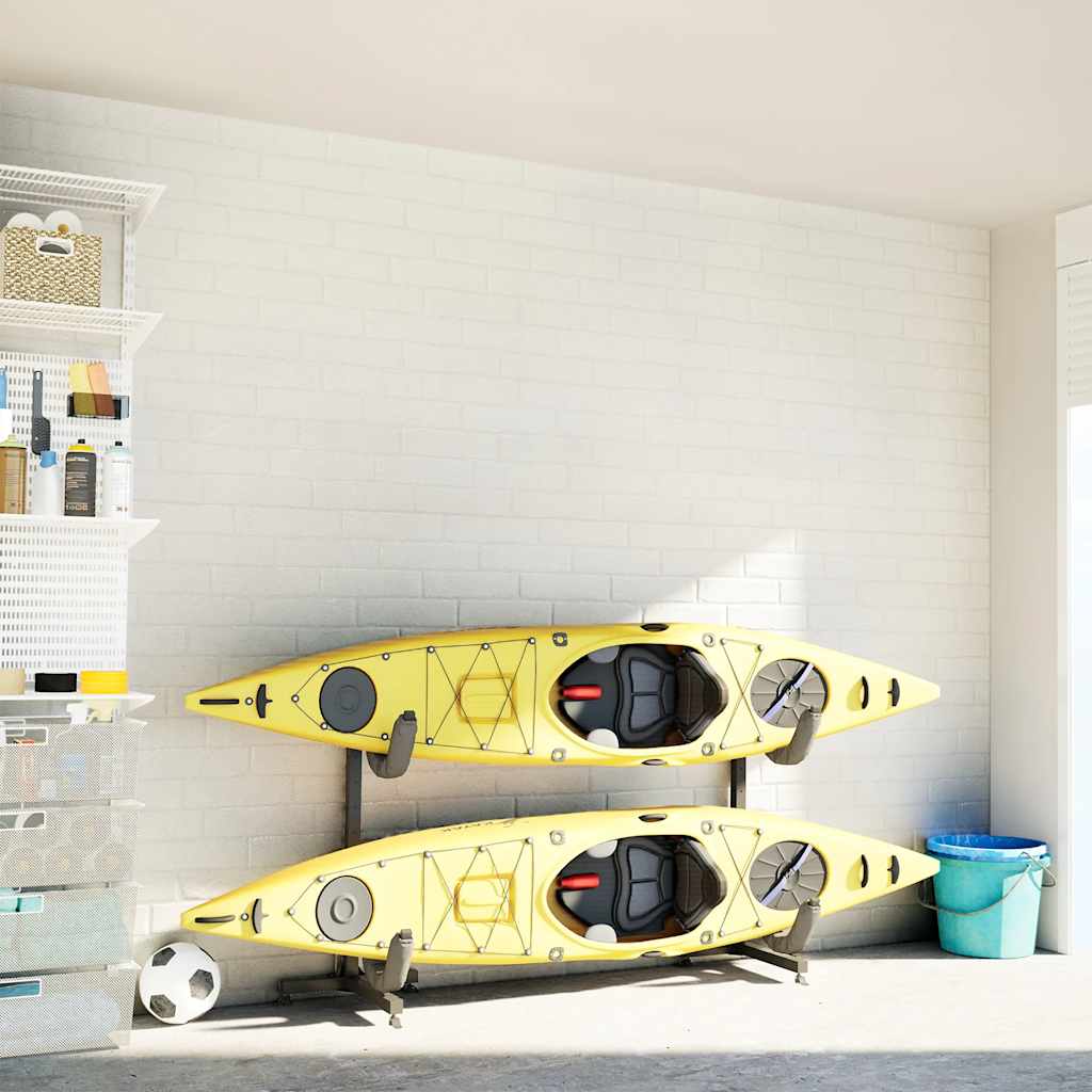 Kayak Storage Rack for 2 Kayak 250x57x127.5 cm Steel
