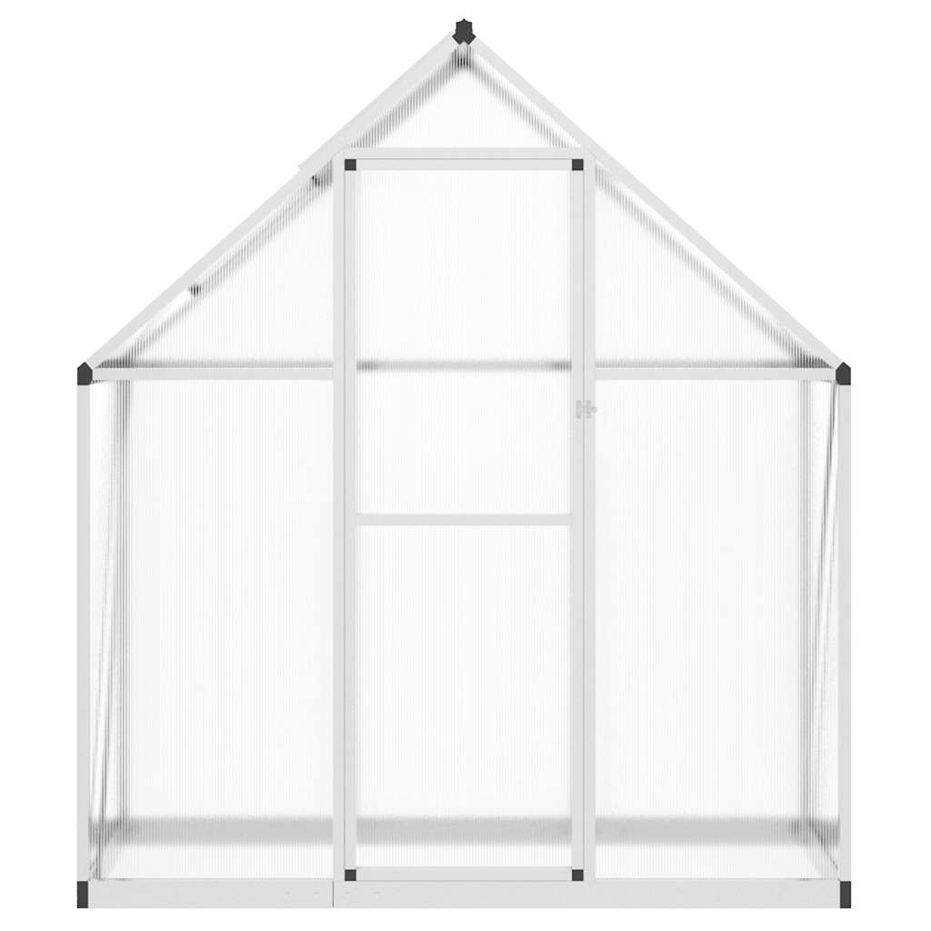 vidaXL Greenhouse with Base Frame Silver 169x58x195 cm Aluminium