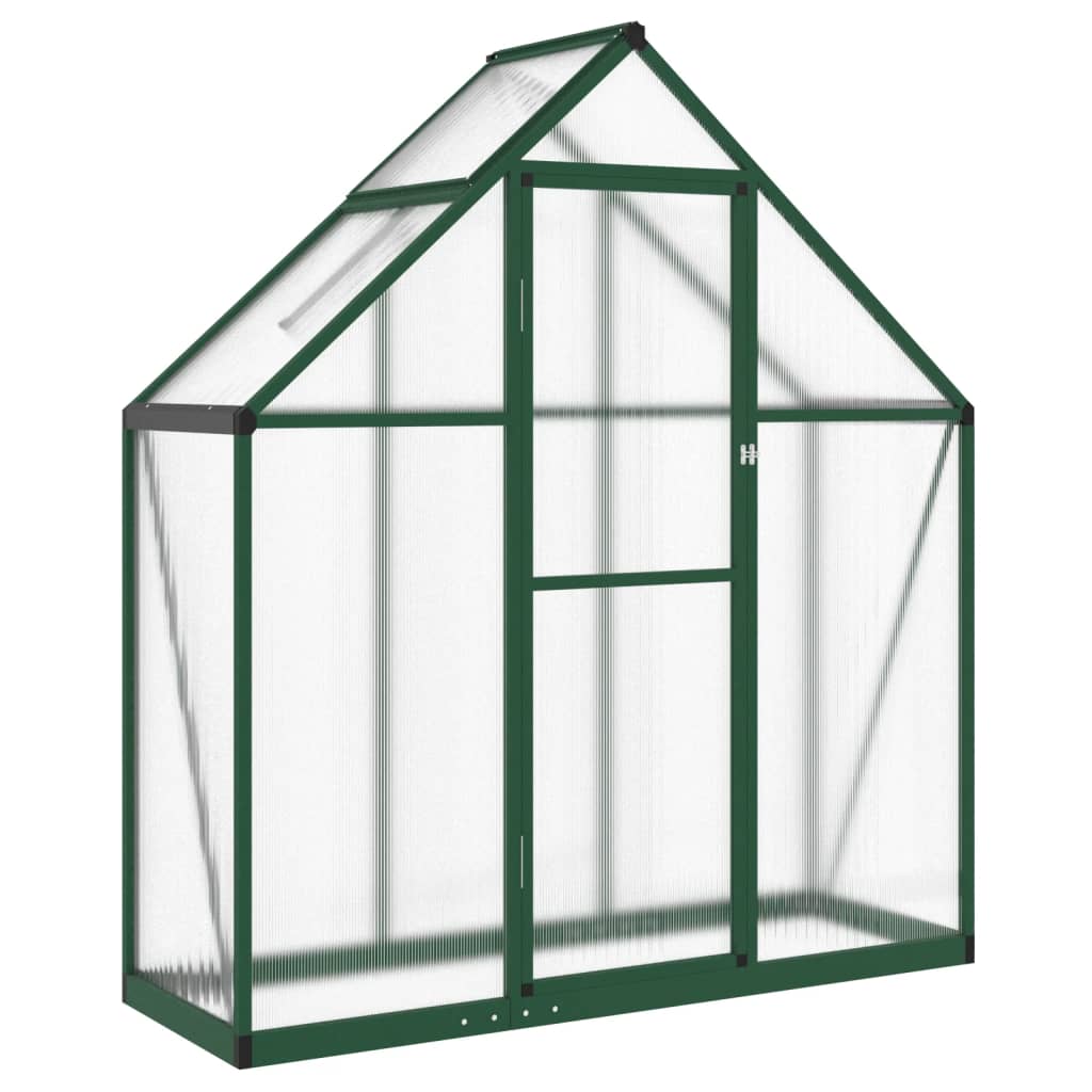 vidaXL Greenhouse with Base Frame Green 169x58x195 cm Aluminium