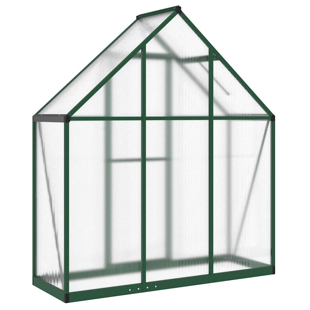 vidaXL Greenhouse with Base Frame Green 169x58x195 cm Aluminium