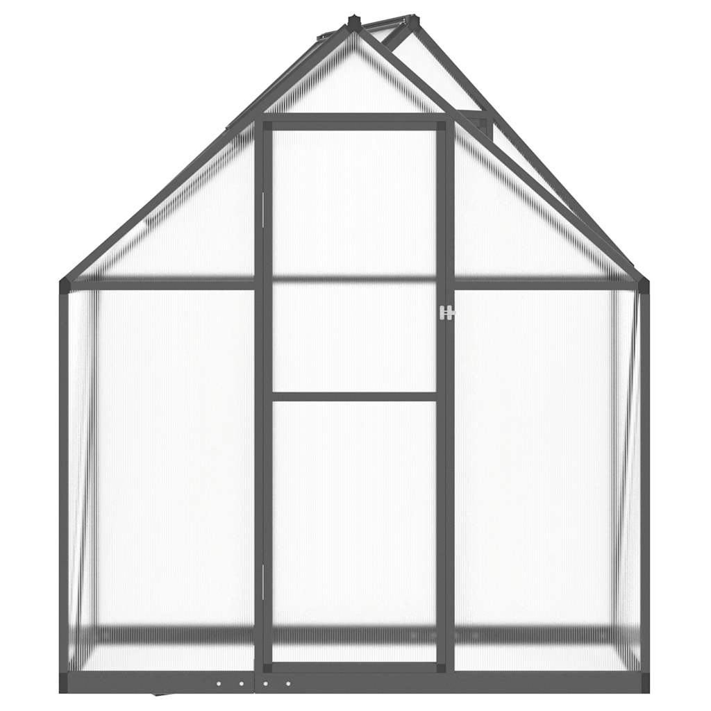 vidaXL Greenhouse with Base Frame Anthracite 169x58x195 cm Aluminium