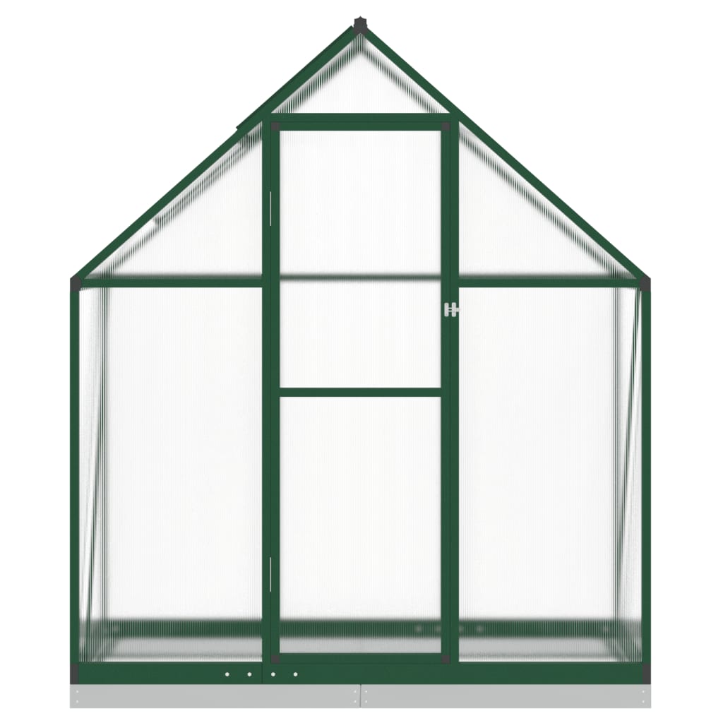 vidaXL Greenhouse with Base Frame Green 169x58x202 cm Aluminium