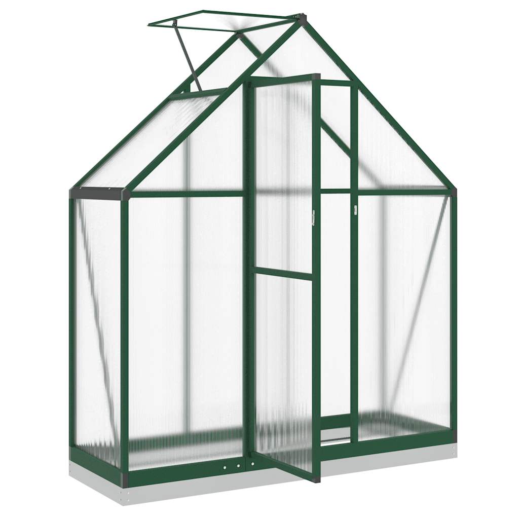 vidaXL Greenhouse with Base Frame Green 169x58x202 cm Aluminium