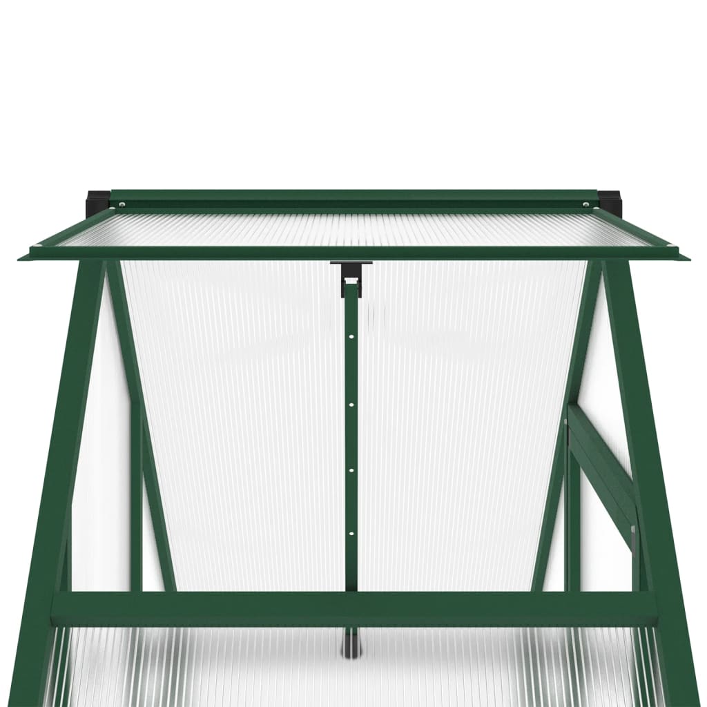 vidaXL Greenhouse with Base Frame Green 169x58x202 cm Aluminium