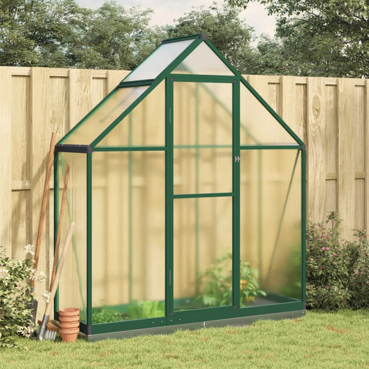 vidaXL Greenhouse with Base Frame Green 169x58x202 cm Aluminium