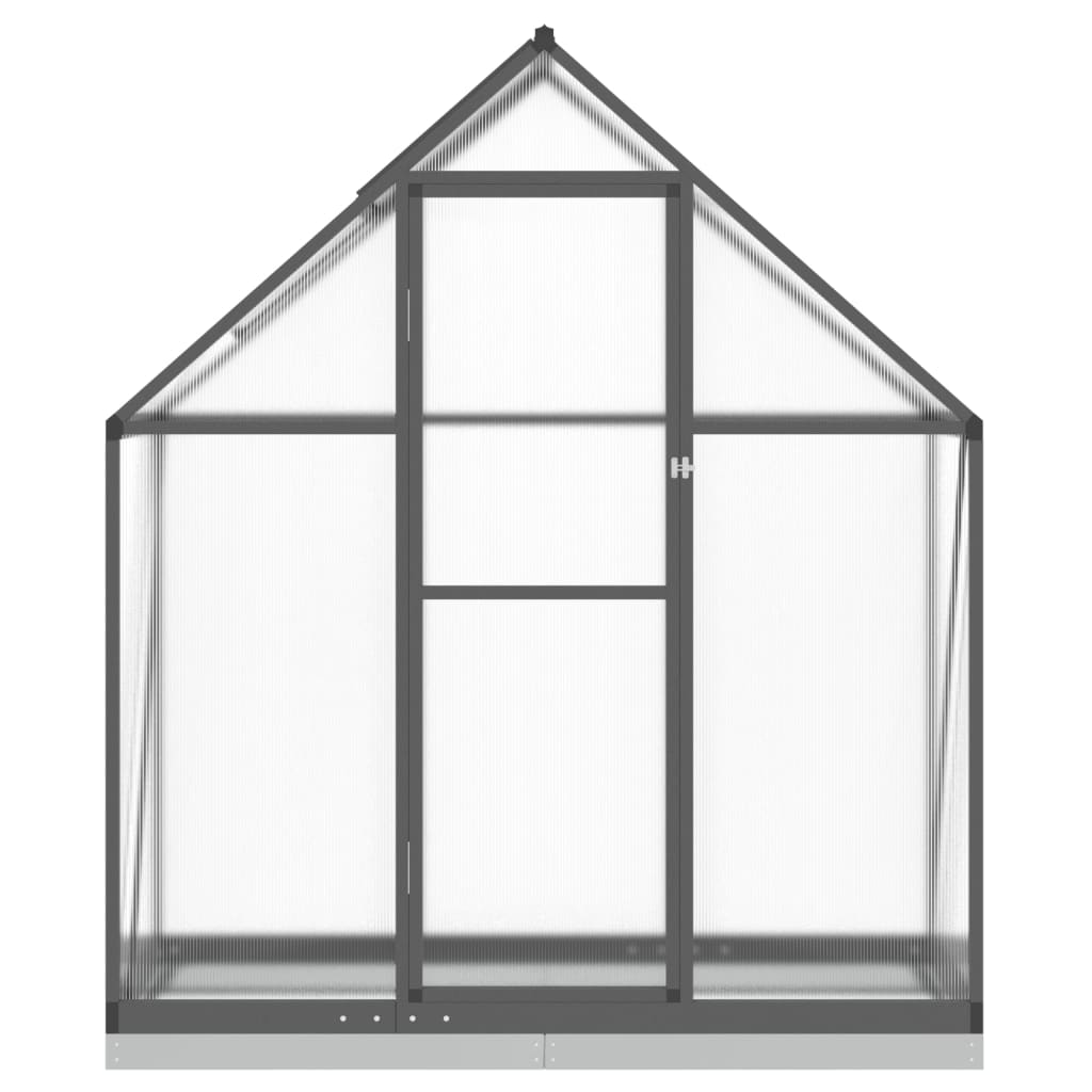 vidaXL Greenhouse with Base Frame Anthracite 169x58x202 cm Aluminium