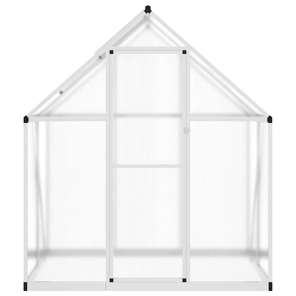 vidaXL Greenhouse with Base Frame Silver 169x114x195 cm Aluminium