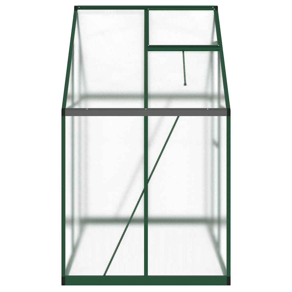 vidaXL Greenhouse with Base Frame Green 169x114x195 cm Aluminium