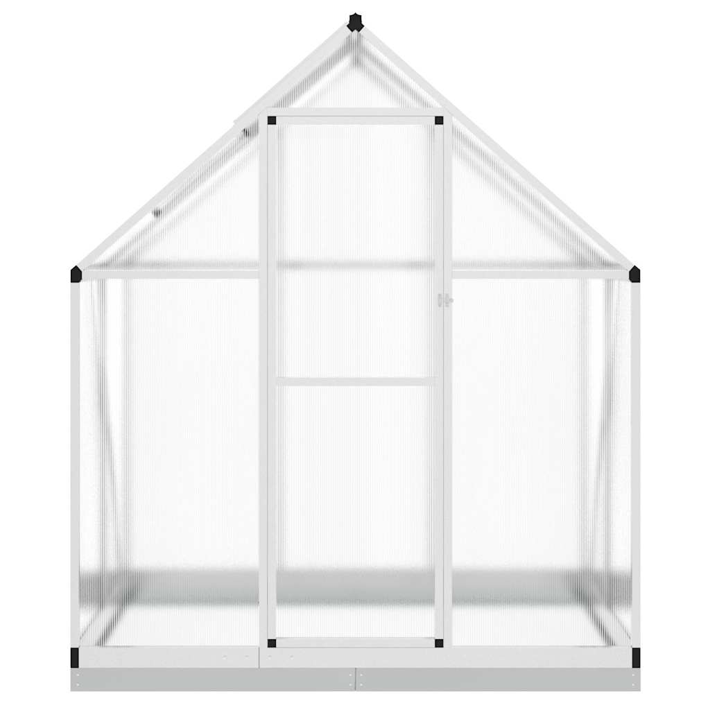 vidaXL Greenhouse with Base Frame Silver 169x114x202 cm Aluminium