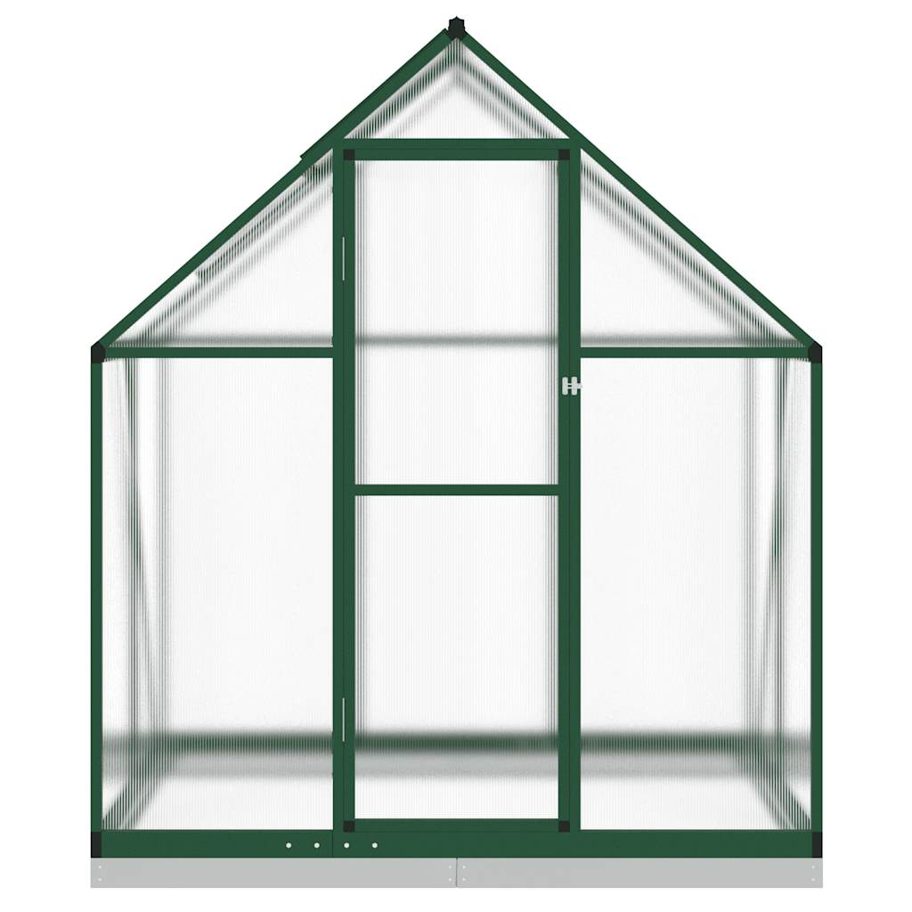 vidaXL Greenhouse with Base Frame Green 169x114x202 cm Aluminium