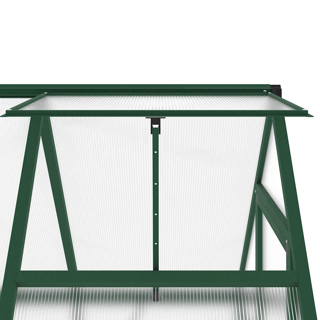 vidaXL Greenhouse with Base Frame Green 169x114x202 cm Aluminium