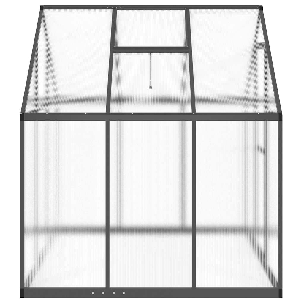 vidaXL Greenhouse with Base Frame Anthracite 169x169x195 cm Aluminium