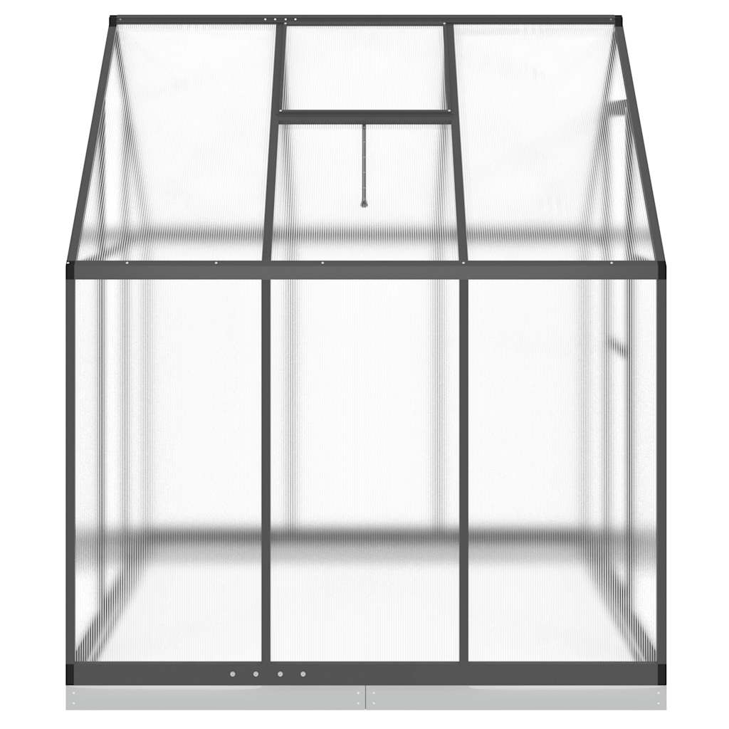 vidaXL Greenhouse with Base Frame Anthracite 169x169x202 cm Aluminium