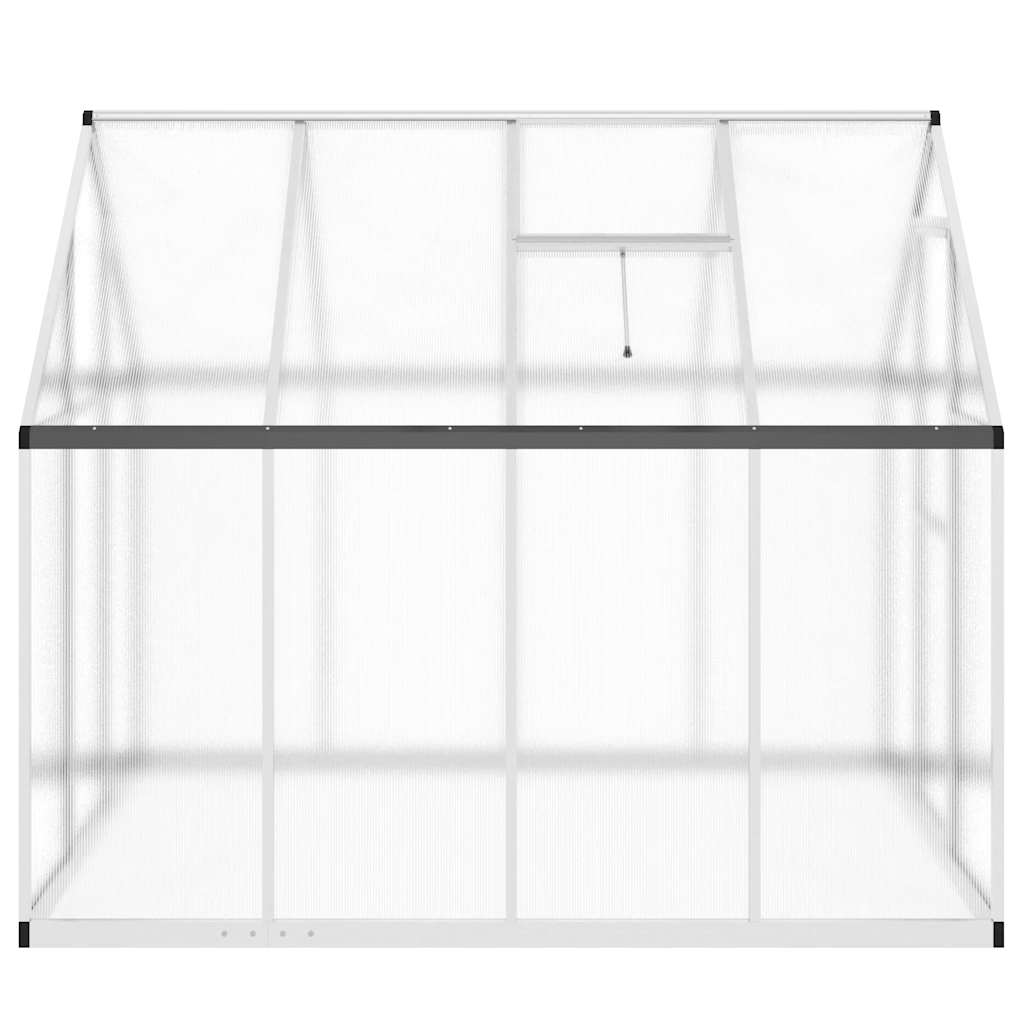 vidaXL Greenhouse with Base Frame Silver 224x169x195 cm Aluminium