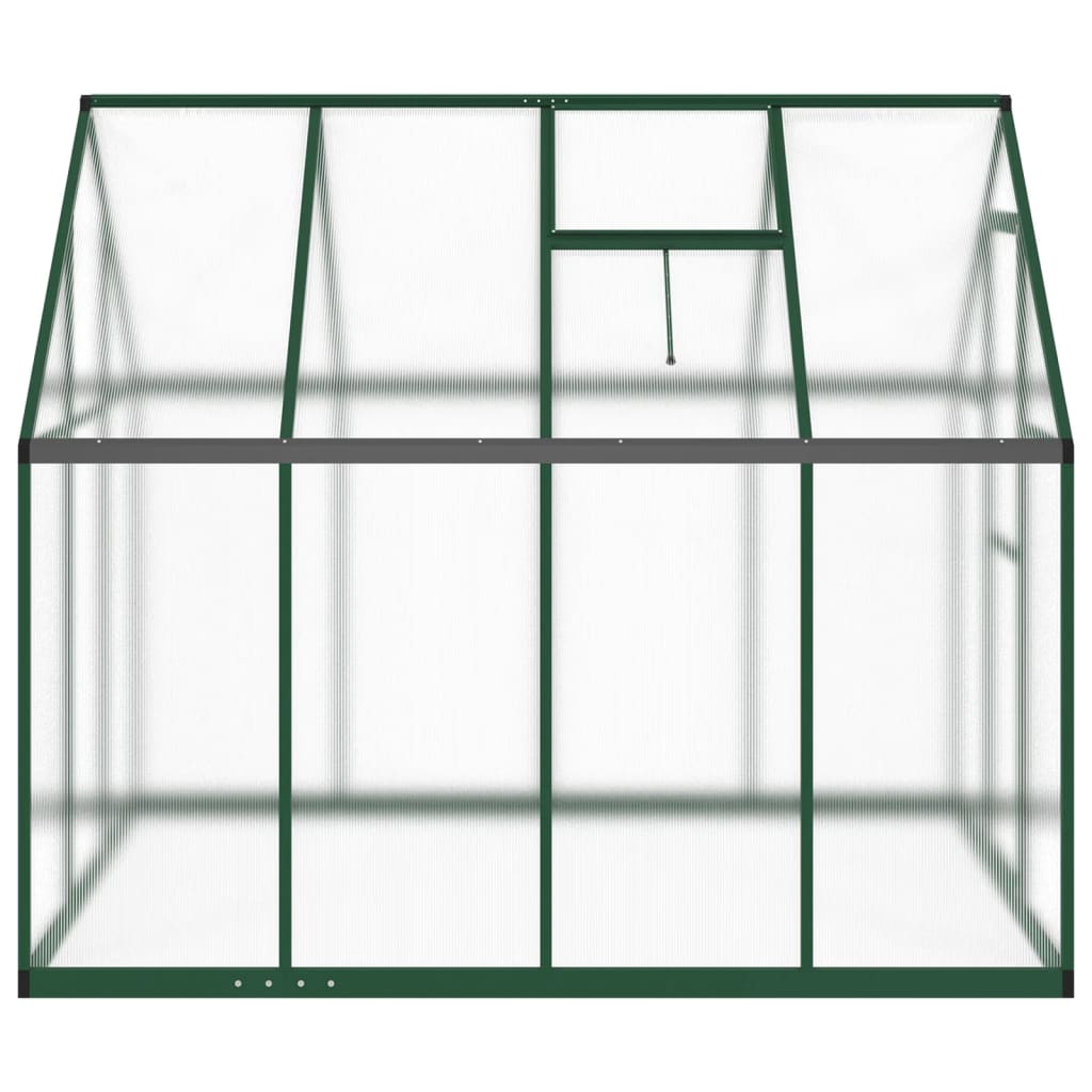 vidaXL Greenhouse with Base Frame Green 224x169x195 cm Aluminium