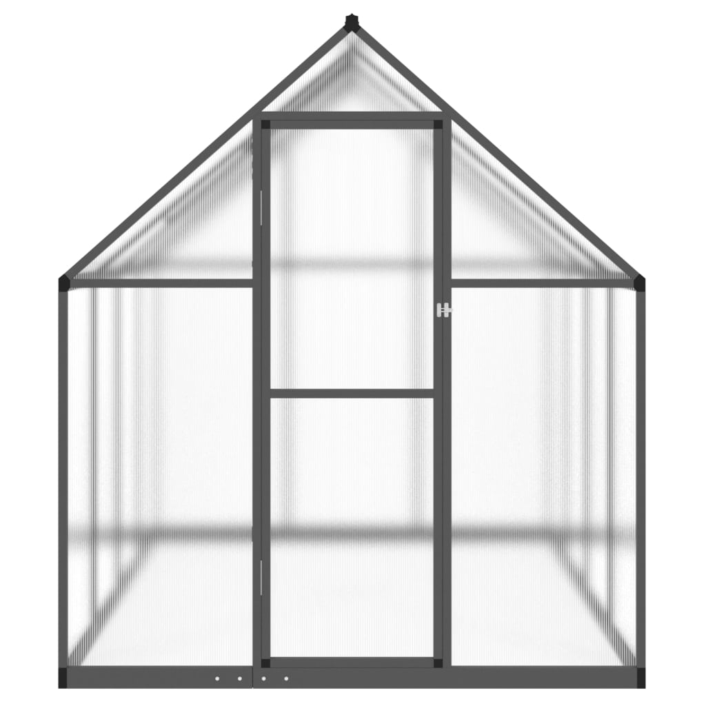 vidaXL Greenhouse with Base Frame Anthracite 224x169x195 cm Aluminium