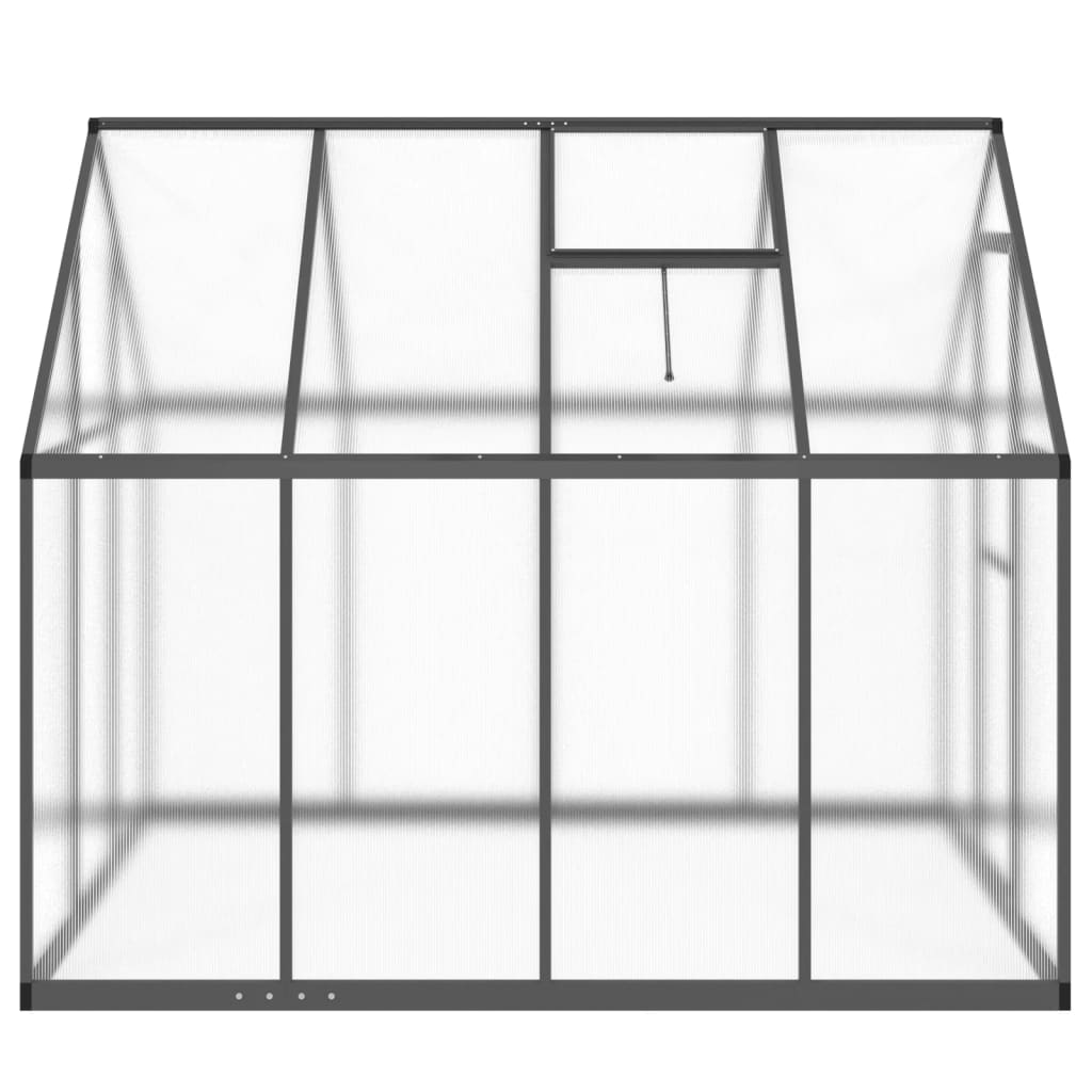 vidaXL Greenhouse with Base Frame Anthracite 224x169x195 cm Aluminium