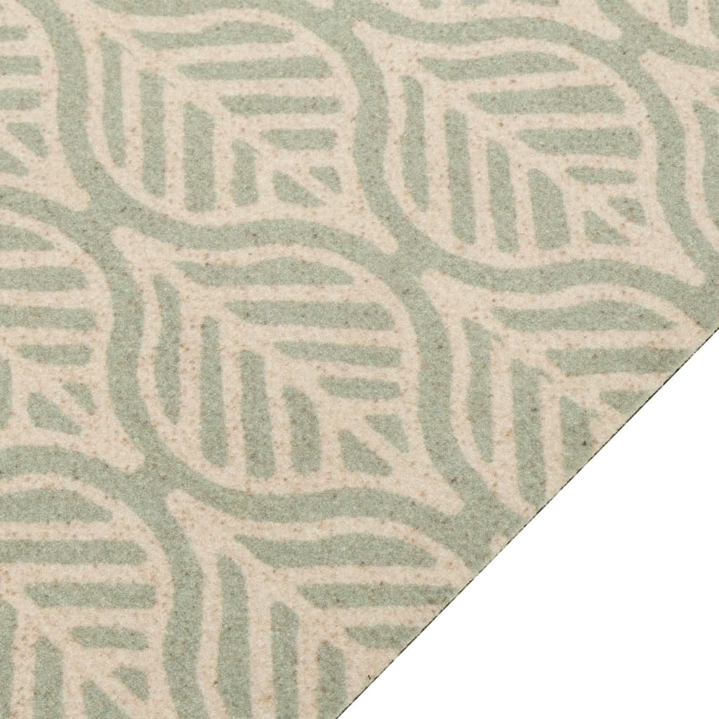 Kitchen Rug Washable Leaves 45x150 cm Velvet